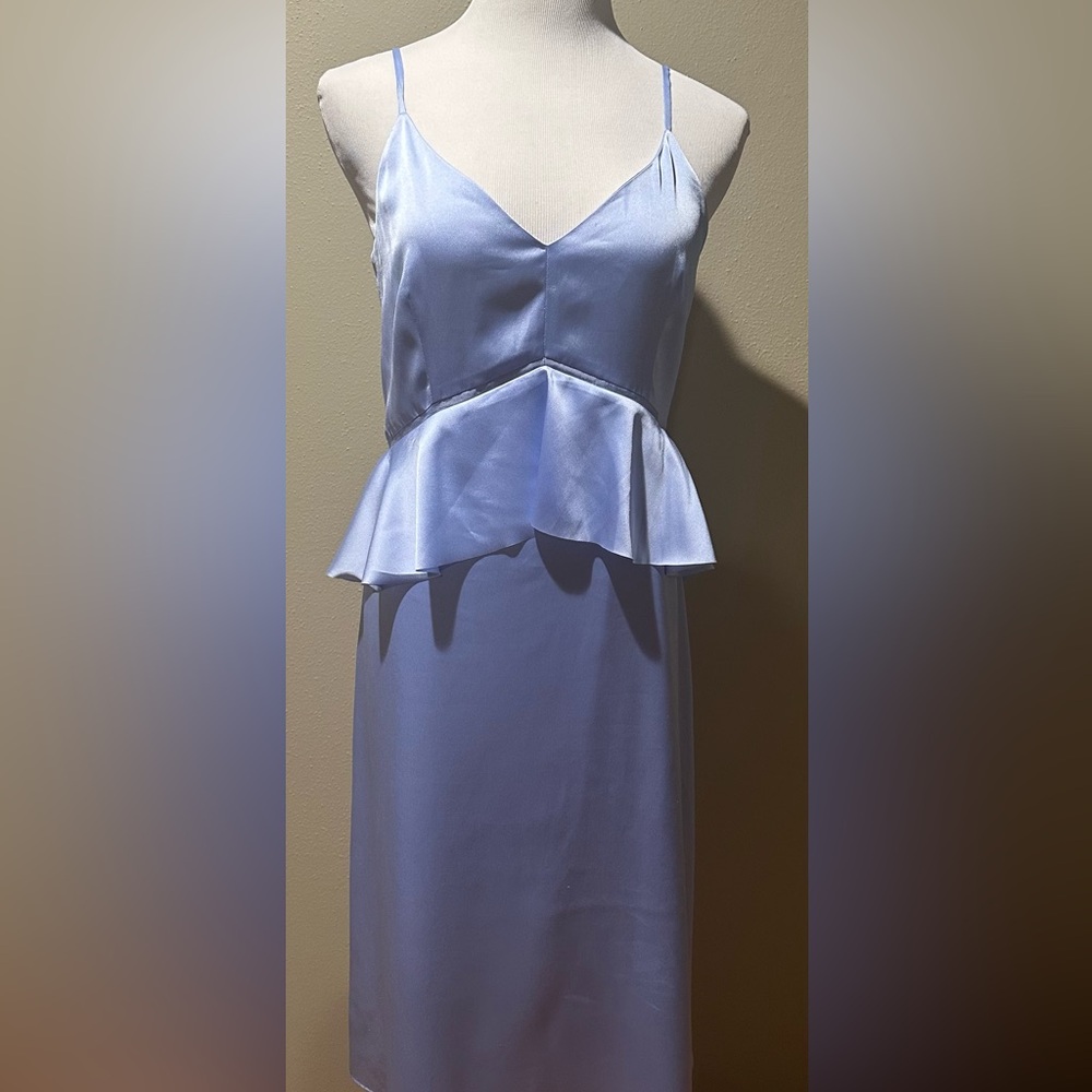 Banana Republic silky sky blue dress